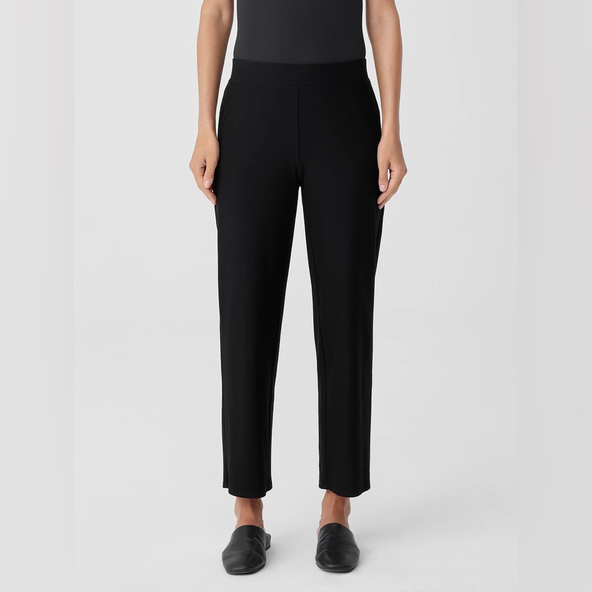 Eileen Fisher Washable Stretch Crepe Straight Pant
